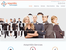 Tablet Screenshot of adaptabiz.com
